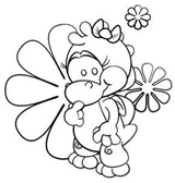 Girl Dragon Coloring Page