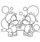 Two Dragons Coloring Page